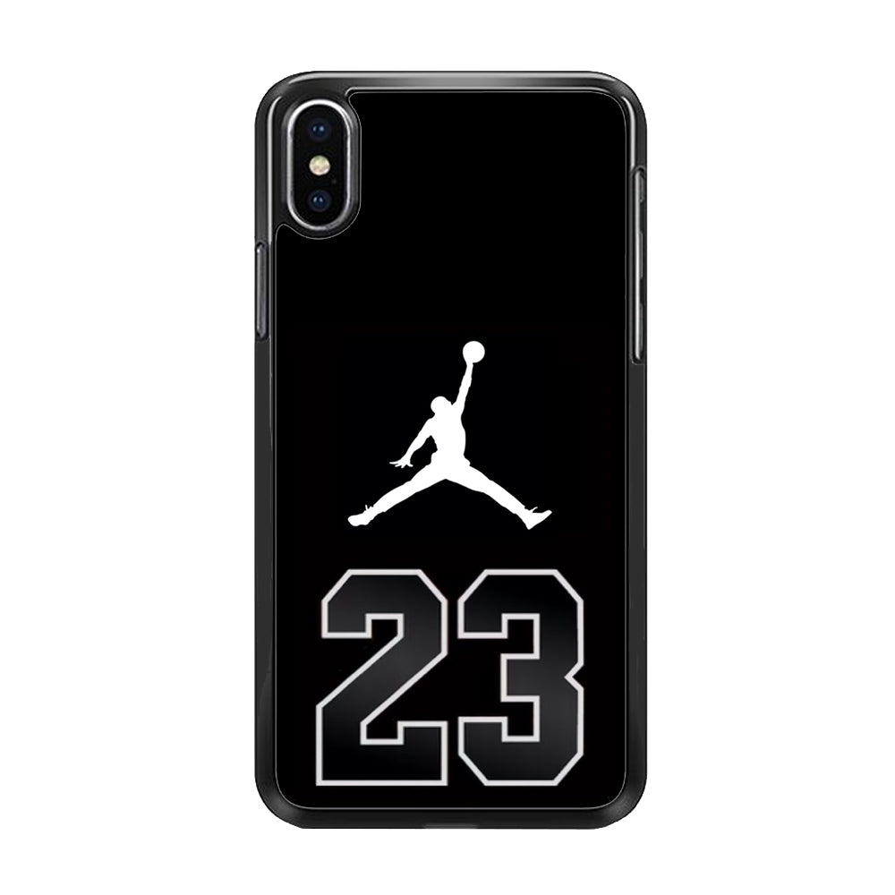 Air Jordan Number Icon Black iPhone Xs Case