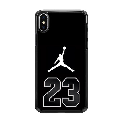 Air Jordan Number Icon Black iPhone Xs Case