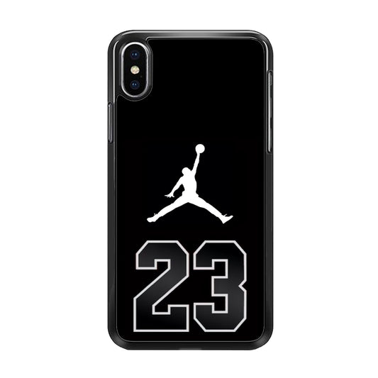 Air Jordan Number Icon Black iPhone Xs Case