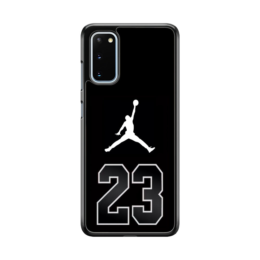 Air Jordan Number Icon Black Samsung Galaxy S20 Case