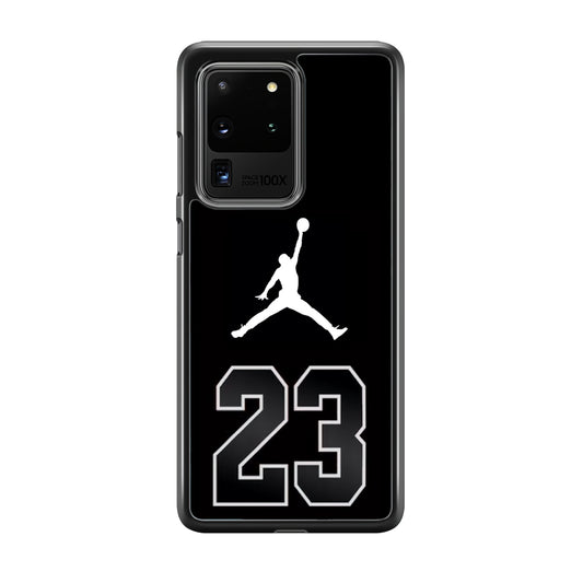 Air Jordan Number Icon Black Samsung Galaxy S20 Ultra Case