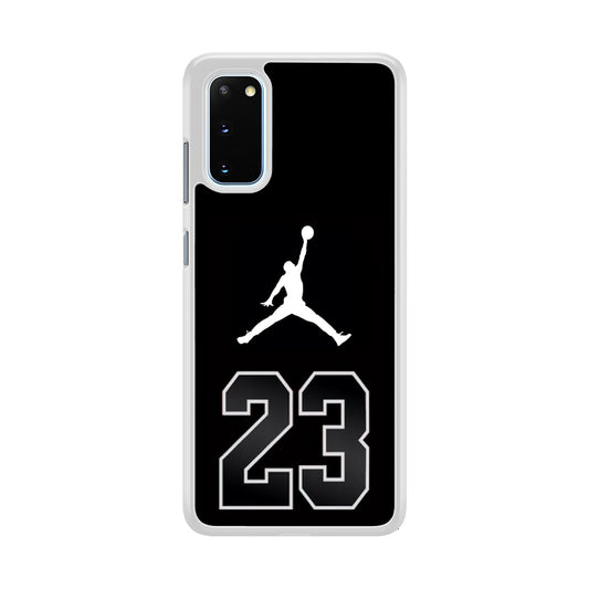 Air Jordan Number Icon Black Samsung Galaxy S20 Case