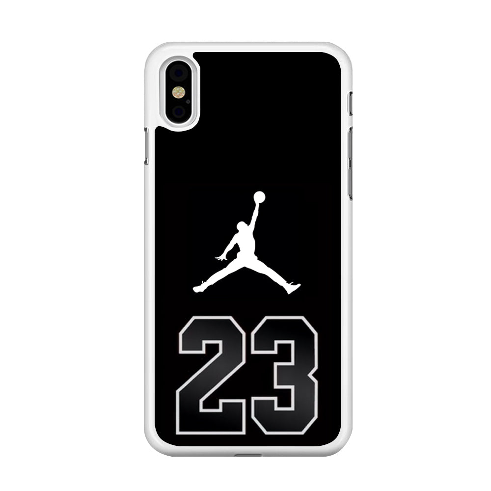 Air Jordan Number Icon Black iPhone Xs Case