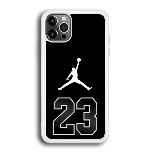 Air Jordan Number Icon Black iPhone 12 Pro Case