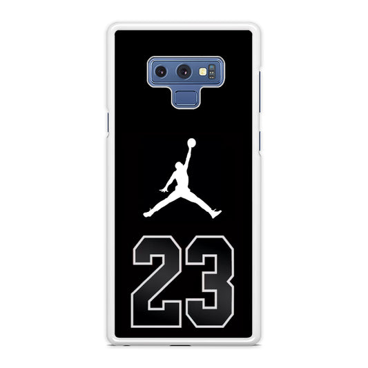 Air Jordan Number Icon Black Samsung Galaxy Note 9 Case