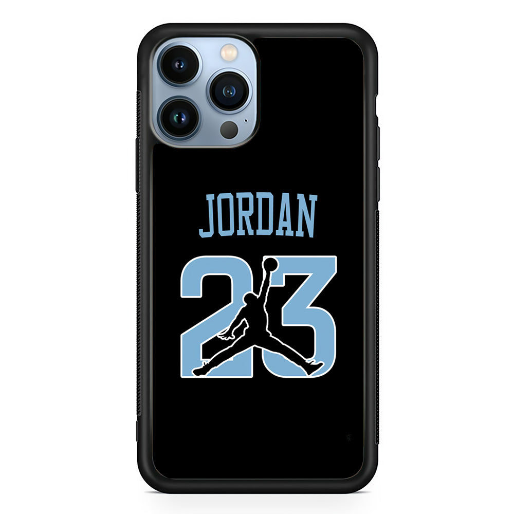 Air Jordan Number Icon Sky Blue iPhone 13 Pro Max Case