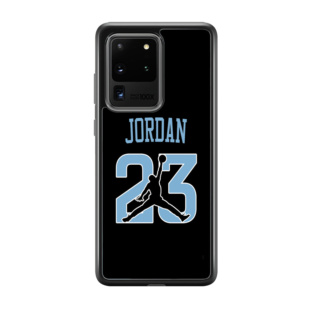 Air Jordan Number Icon Sky Blue Samsung Galaxy S20 Ultra Case