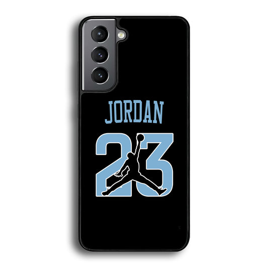 Air Jordan Number Icon Sky Blue Samsung Galaxy S21 Plus Case