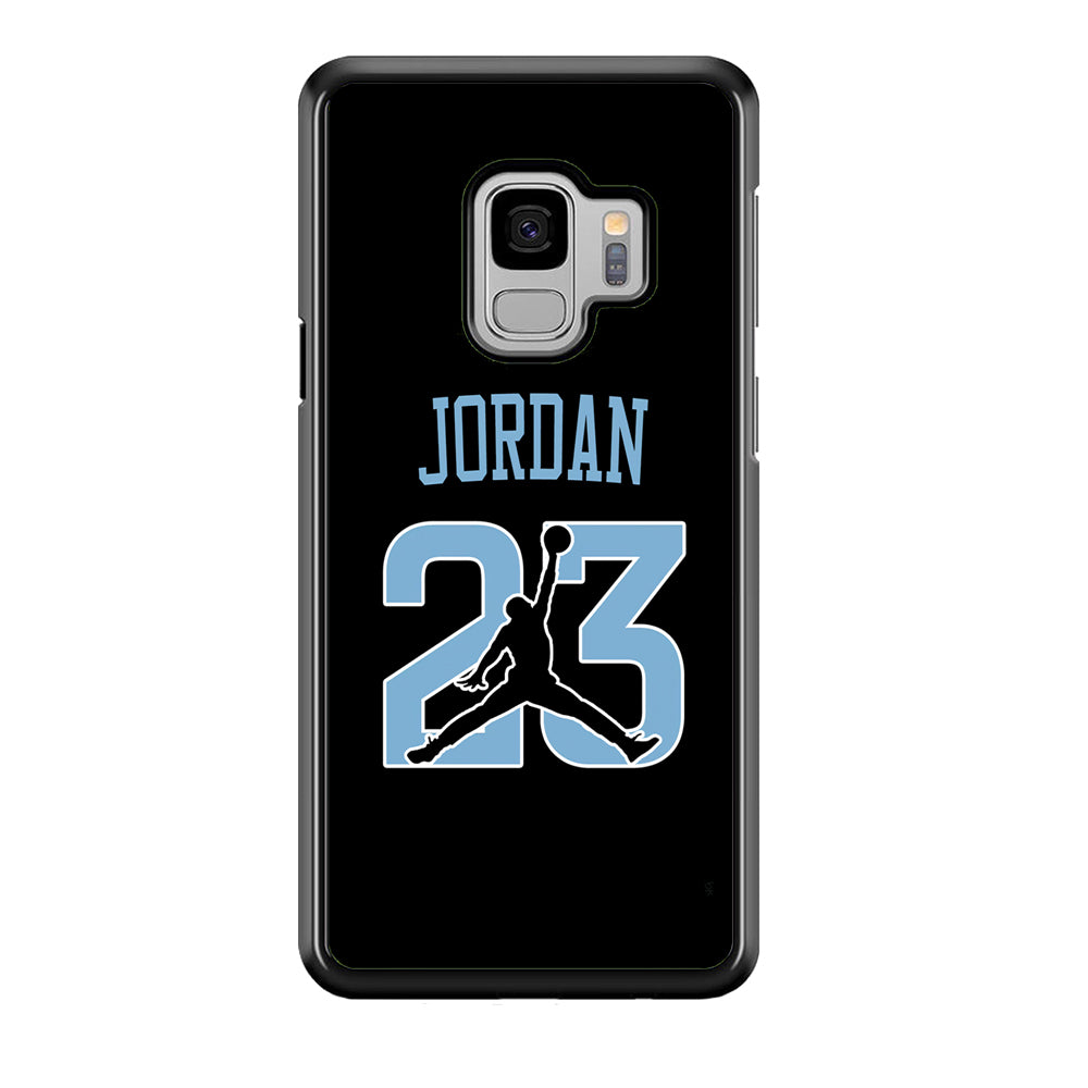 Air Jordan Number Icon Sky Blue Samsung Galaxy S9 Case