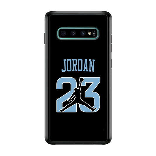 Air Jordan Number Icon Sky Blue Samsung Galaxy S10 Plus Case