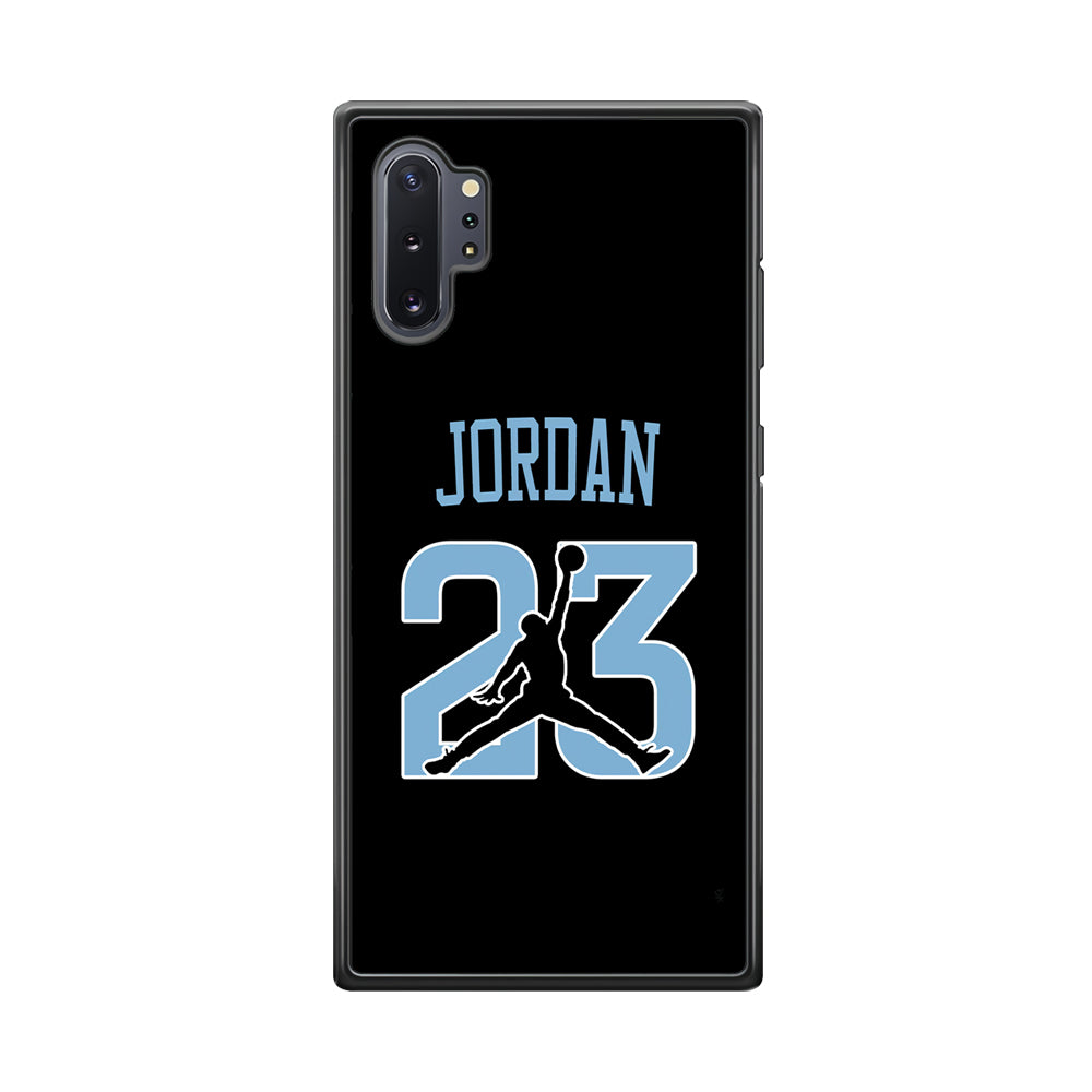 Air Jordan Number Icon Sky Blue Samsung Galaxy Note 10 Plus Case