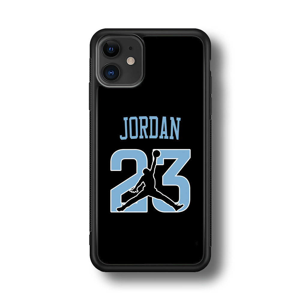 Air Jordan Number Icon Sky Blue iPhone 11 Case