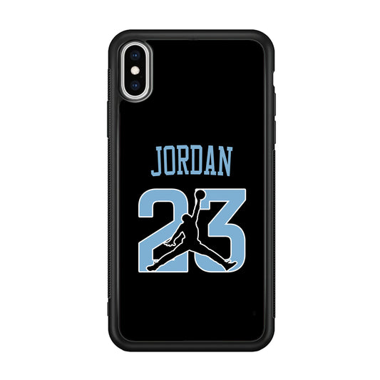Air Jordan Number Icon Sky Blue iPhone XS Case