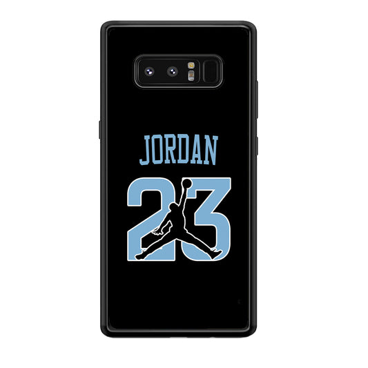 Air Jordan Number Icon Sky Blue Samsung Galaxy Note 8 Case