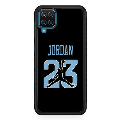 Air Jordan Number Icon Sky Blue Samsung Galaxy A12 Case