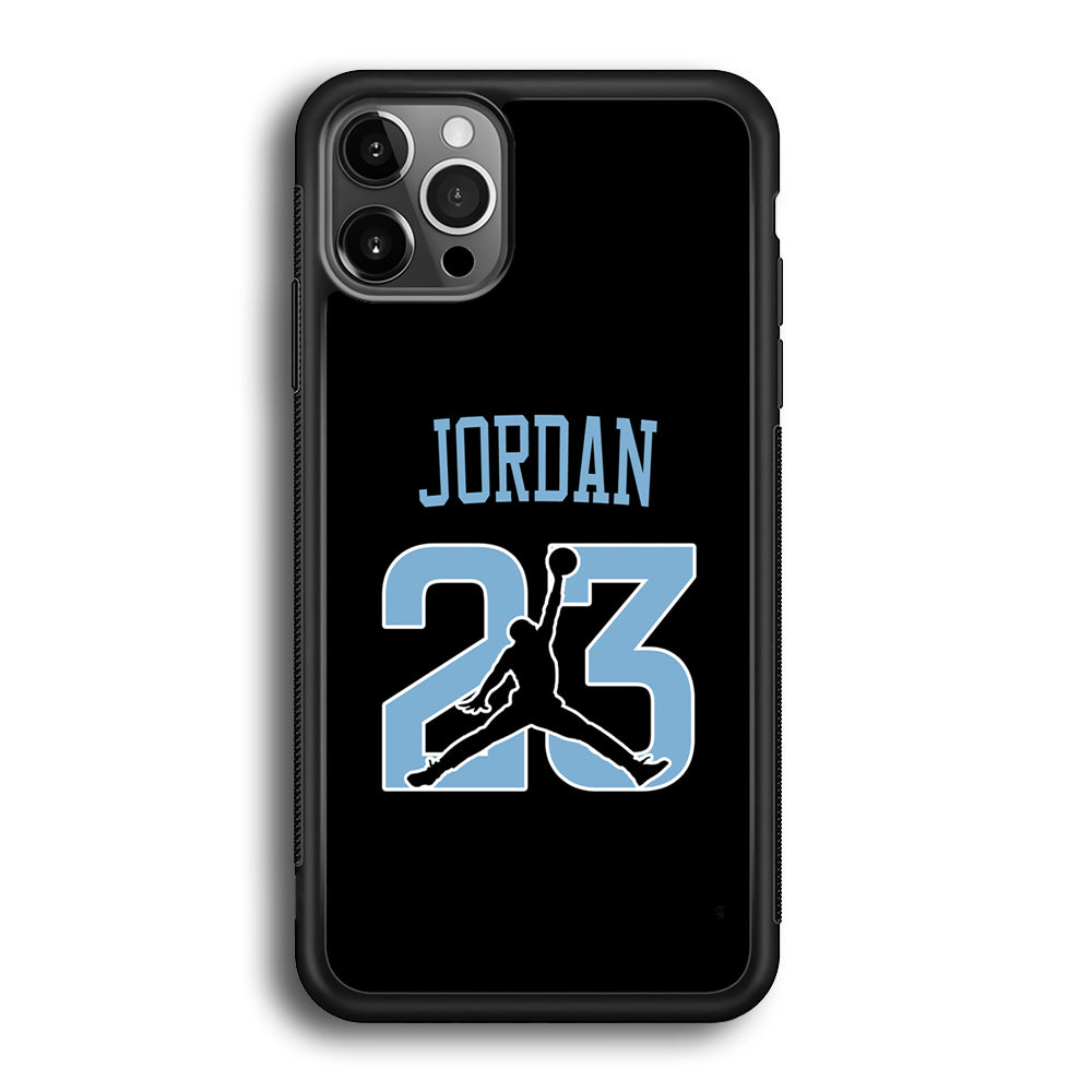 Air Jordan Number Icon Sky Blue iPhone 12 Pro Max Case