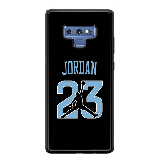 Air Jordan Number Icon Sky Blue Samsung Galaxy Note 9 Case