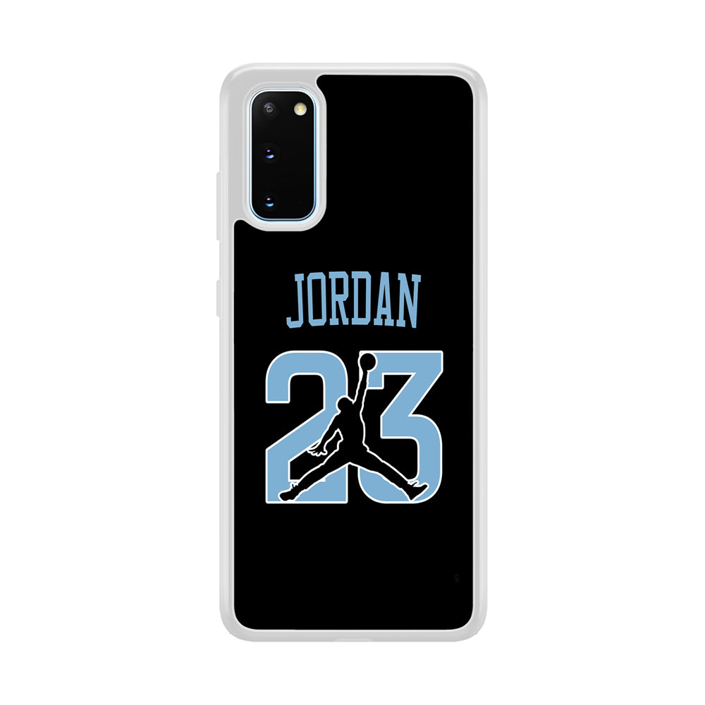 Air Jordan Number Icon Sky Blue Samsung Galaxy S20 Case