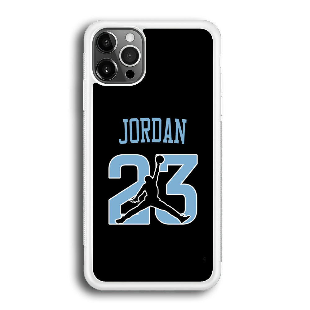 Air Jordan Number Icon Sky Blue iPhone 12 Pro Case