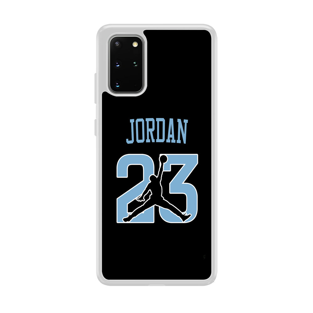 Air Jordan Number Icon Sky Blue Samsung Galaxy S20 Plus Case