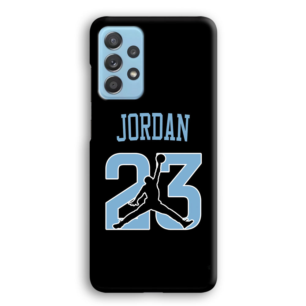 Air Jordan Number Icon Sky Blue Samsung Galaxy A52 Case