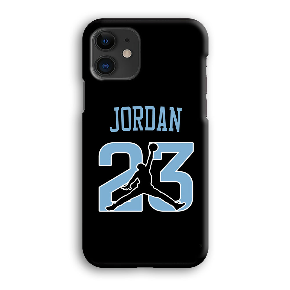 Air Jordan Number Icon Sky Blue iPhone 12 Case