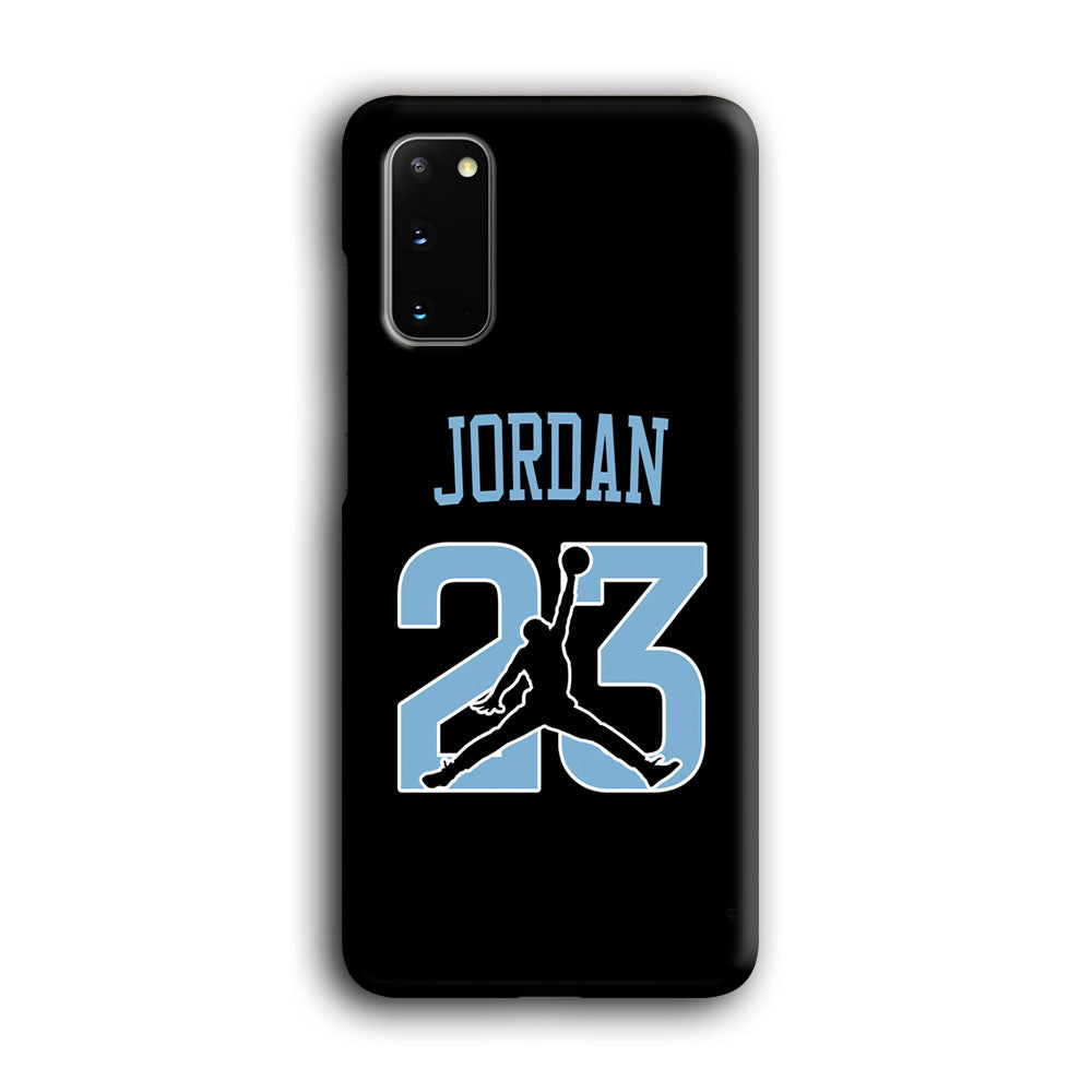 Air Jordan Number Icon Sky Blue Samsung Galaxy S20 Case