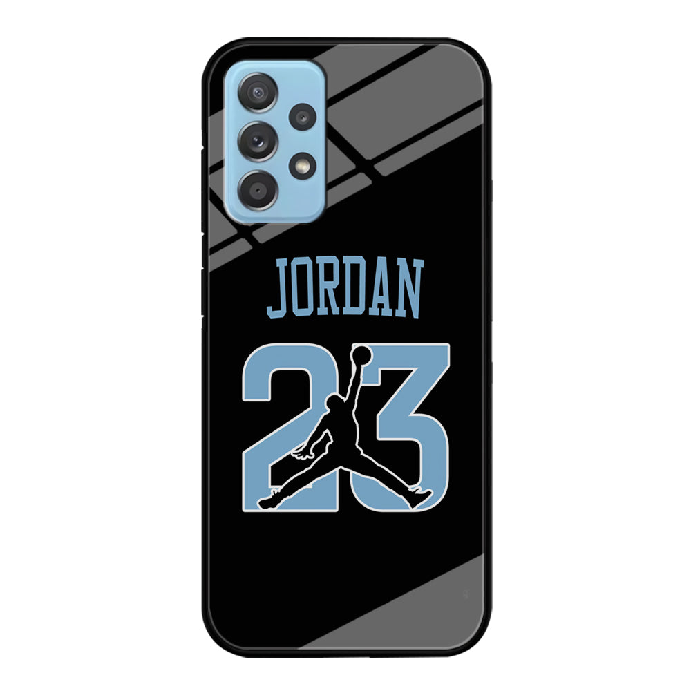 Air Jordan Number Icon Sky Blue Samsung Galaxy A52 Case