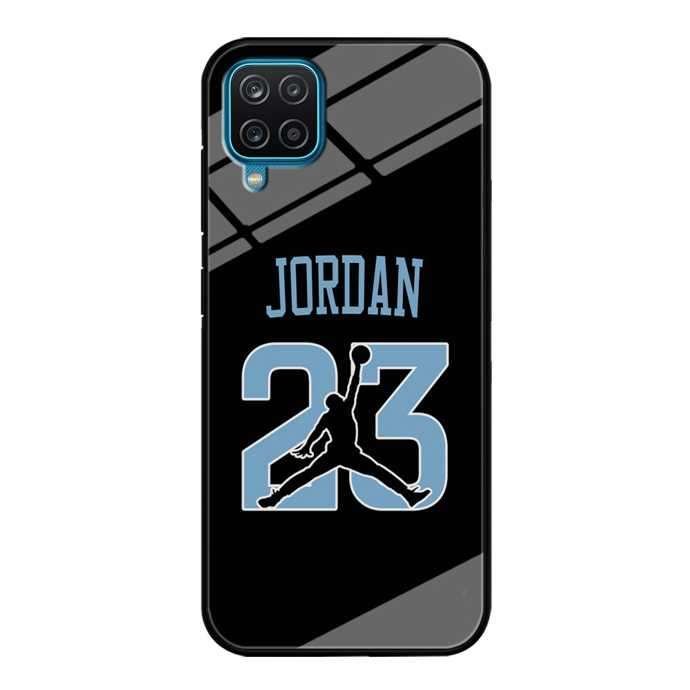 Air Jordan Number Icon Sky Blue Samsung Galaxy A12 Case