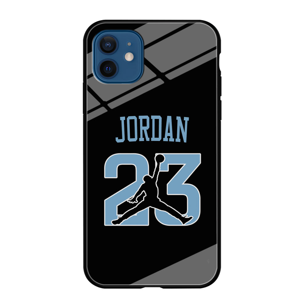 Air Jordan Number Icon Sky Blue iPhone 12 Case