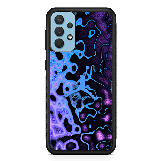 Air Jordan Purple Liquid Samsung Galaxy A32 Case