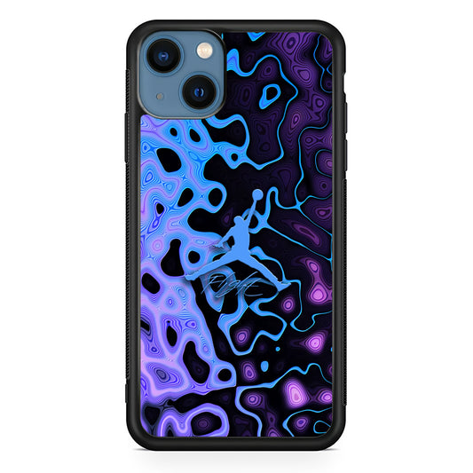 Air Jordan Purple Liquid iPhone 13 Case