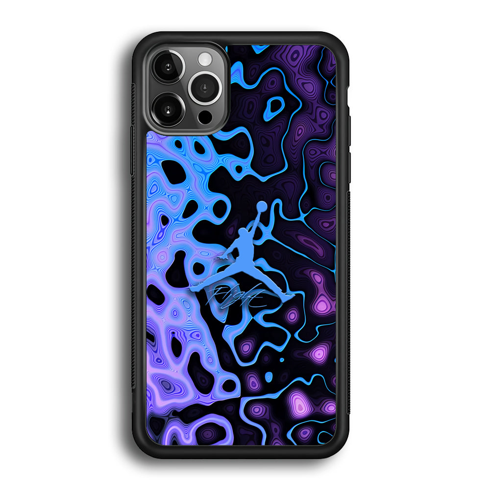 Air Jordan Purple Liquid iPhone 12 Pro Case