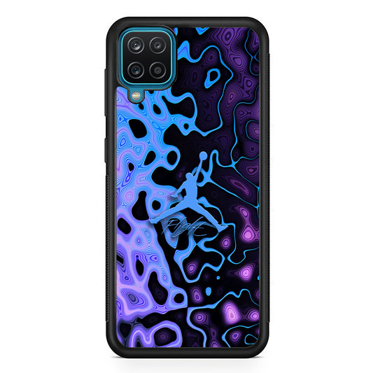 Air Jordan Purple Liquid Samsung Galaxy A12 Case