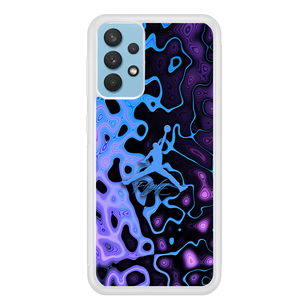 Air Jordan Purple Liquid Samsung Galaxy A32 Case