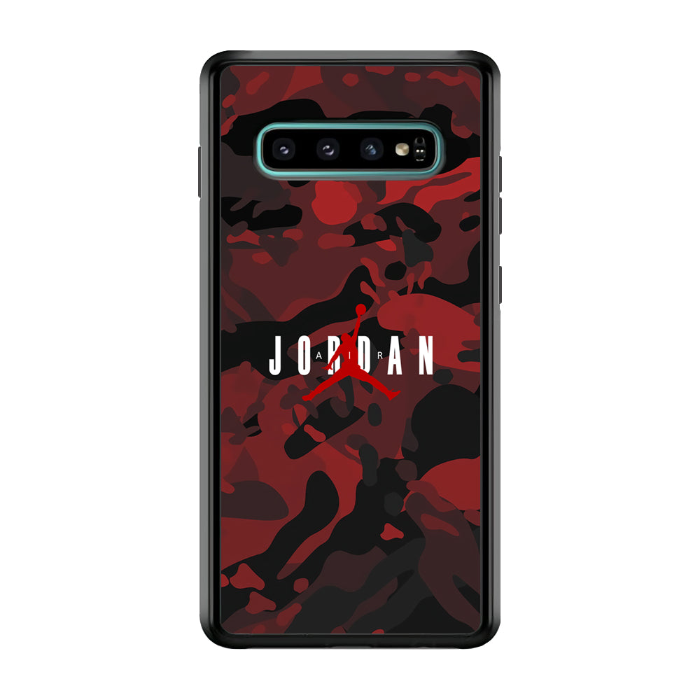 Air Jordan Red Lunar Eclipse Samsung Galaxy S10 Case
