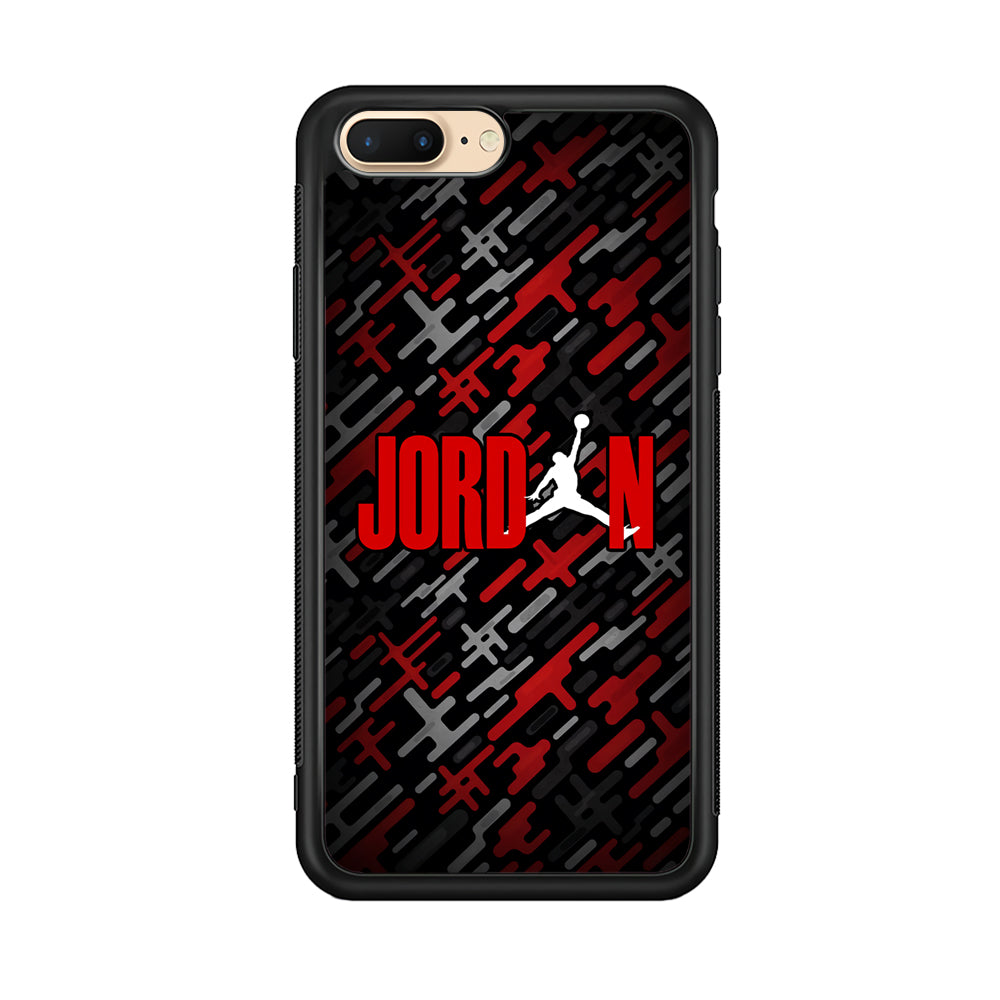 Air Jordan Red Shape Abstract iPhone 8 Plus Case