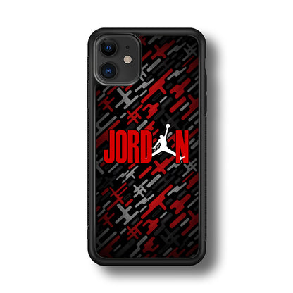 Air Jordan Red Shape Abstract iPhone 11 Case