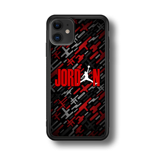 Air Jordan Red Shape Abstract iPhone 11 Case