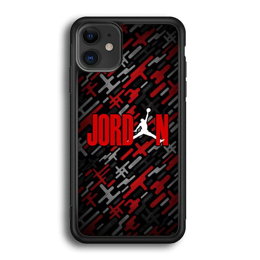 Air Jordan Red Shape Abstract iPhone 12 Case