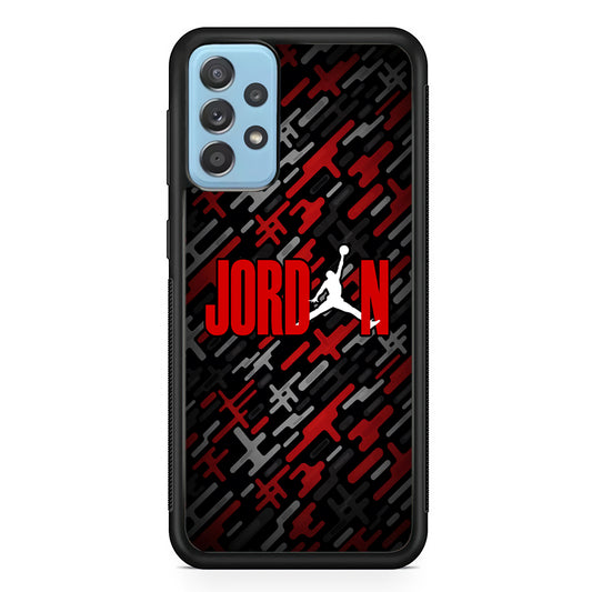 Air Jordan Red Shape Abstract Samsung Galaxy A52 Case