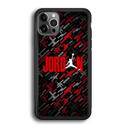 Air Jordan Red Shape Abstract iPhone 12 Pro Case