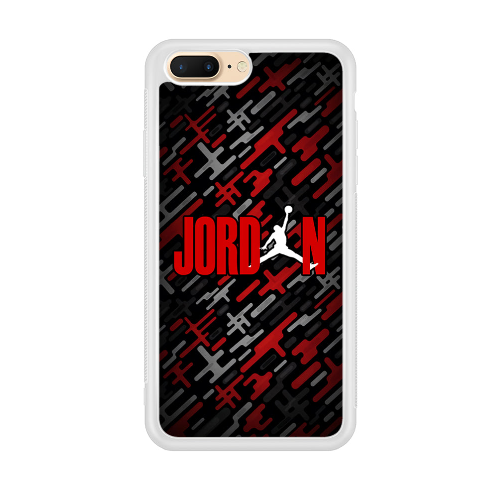 Air Jordan Red Shape Abstract iPhone 8 Plus Case