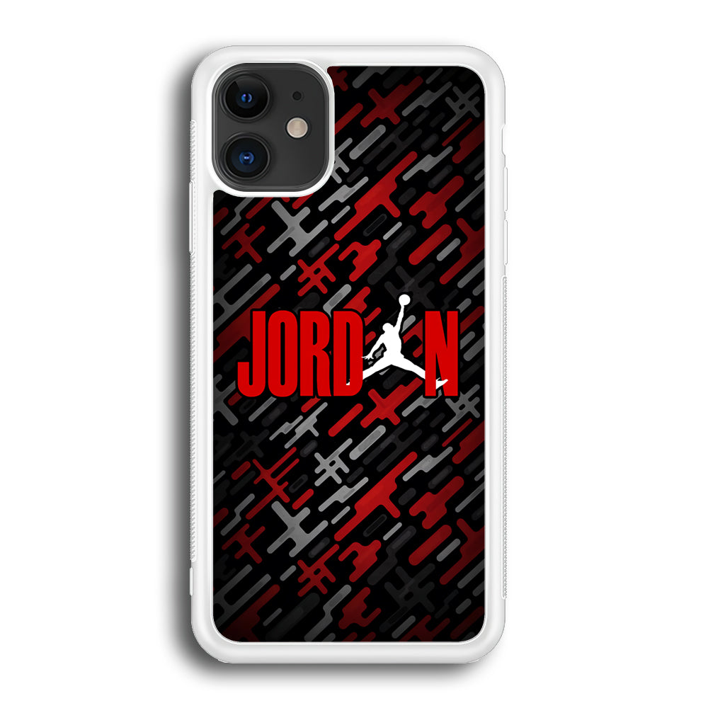 Air Jordan Red Shape Abstract iPhone 12 Case