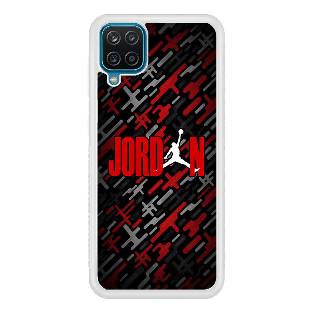 Air Jordan Red Shape Abstract Samsung Galaxy A12 Case