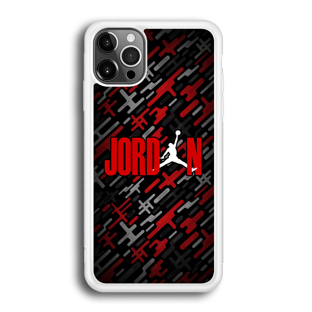 Air Jordan Red Shape Abstract iPhone 12 Pro Max Case