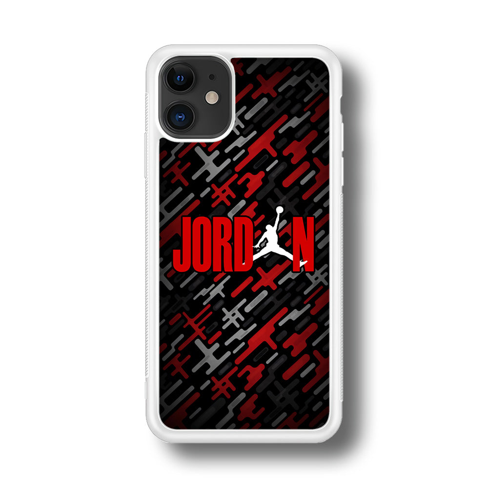 Air Jordan Red Shape Abstract iPhone 11 Case