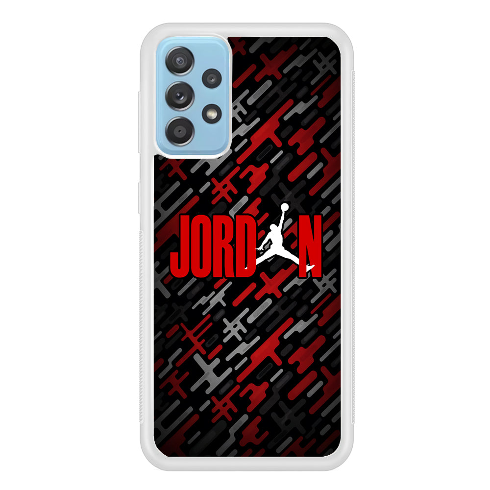 Air Jordan Red Shape Abstract Samsung Galaxy A52 Case