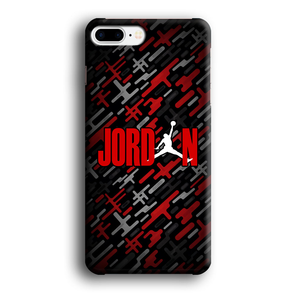 Air Jordan Red Shape Abstract iPhone 8 Plus Case