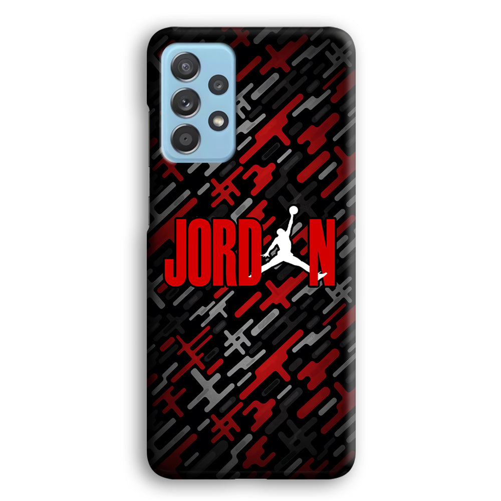 Air Jordan Red Shape Abstract Samsung Galaxy A52 Case